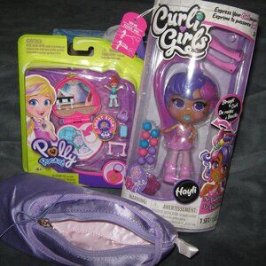 NWT Ballerina Bundle - Polly Pocket, Curli Girls & Ballet Shoe case